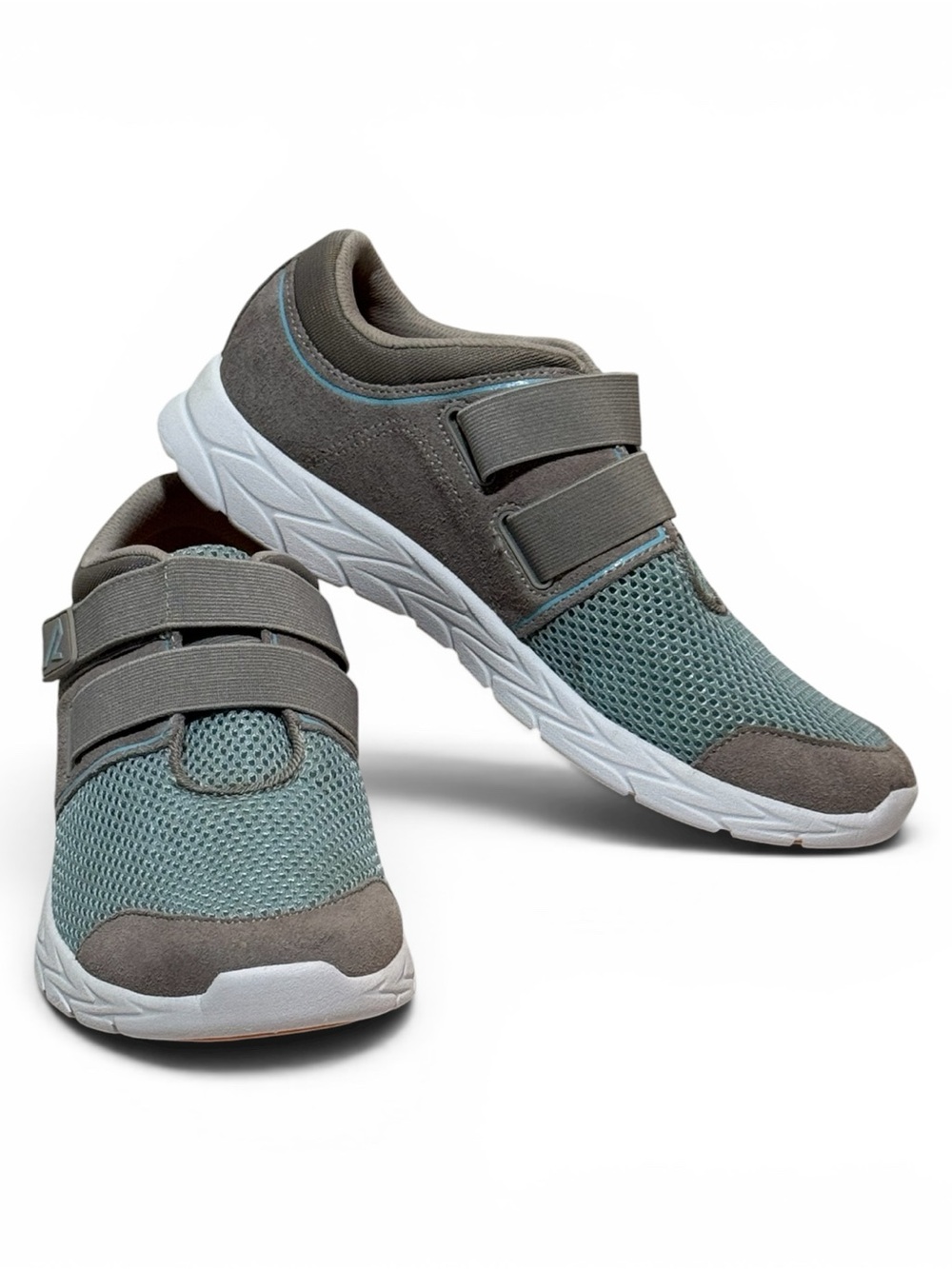 Vionic Brisk Ema Slip On Walking Sneakers Gray Aqua Women’s Sz 7.5 - Picture 2 of 10